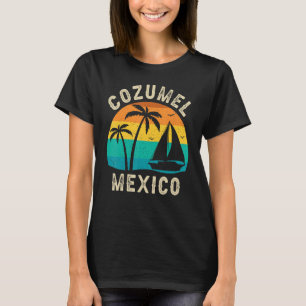 Vintage Cozumel Mexico Sunset Matching Family Vac T-Shirt