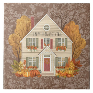 Vintage, Cozy House With Thanksgiving Tradition, Tile
