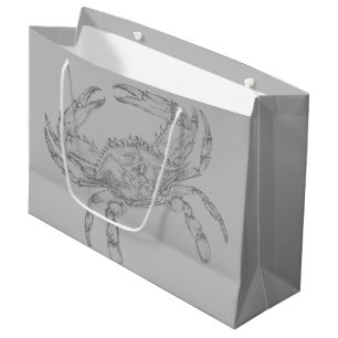Vintage crab large gift bag