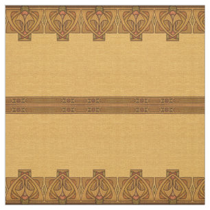 Vintage Craftsman Mission Art Nouveau Pattern Fabric