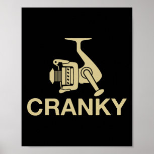 Vintage Crankit Fishing Lure Cranky Funny Fisher M Poster