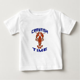 Vintage Crawfish Time Clock Baby T-Shirt