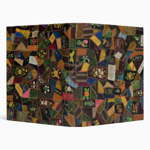 Vintage Crazy Quilt Binder
