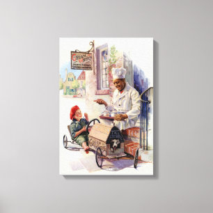 VINTAGE CREAM OF WHEAT ADVERTISEMENT CANVAS WRAP