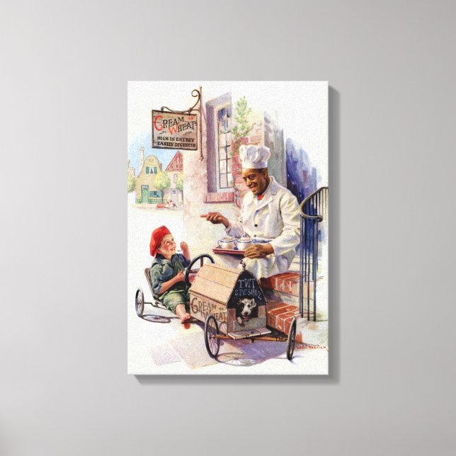 VINTAGE CREAM OF WHEAT ADVERTISEMENT CANVAS WRAP (Front)