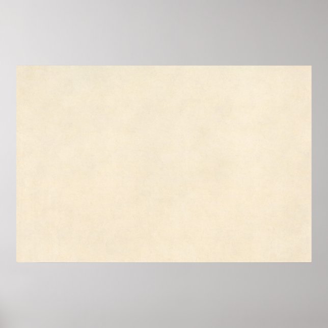 Vintage Cream Parchment Antique Paper Poster (Front)