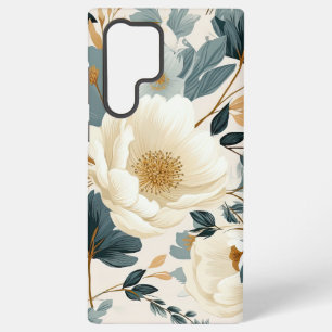 Vintage Creamy Roses and Botanicals Samsung Galaxy Case