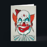 Vintage Creepy Clown Birthday Card<br><div class="desc">Custom restored,  high quality vintage clown image...  Creepy.</div>