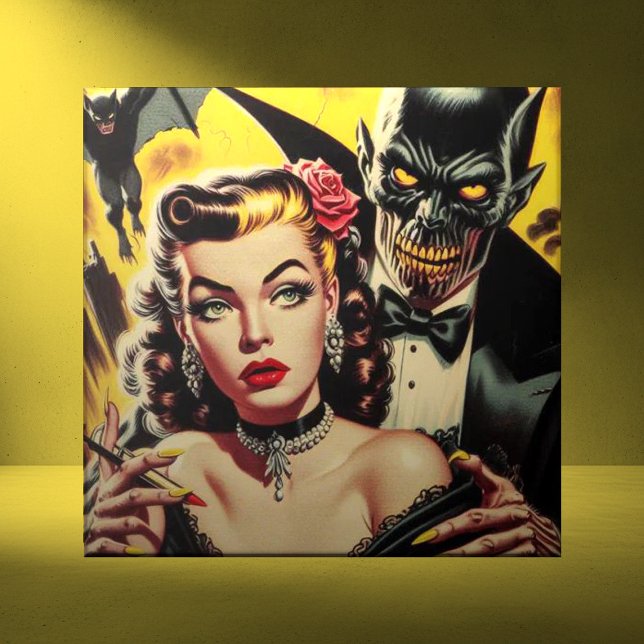 Vintage Creepy Girl Tile (Creator Uploaded)