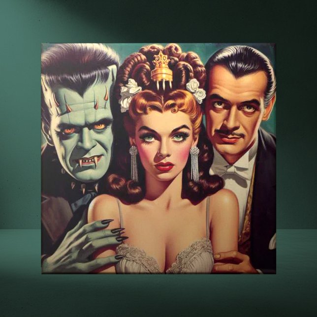 Vintage Creepy Horror Art Tile (Creator Uploaded)