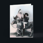 Vintage Creepy Santa Christmas Card<br><div class="desc">Vintage Creepy Santa Christmas Card.</div>