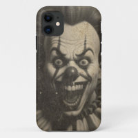 Vintage creepy scary clown iPhone 11 phone case