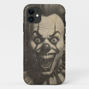 Vintage creepy scary clown iPhone 11 phone case