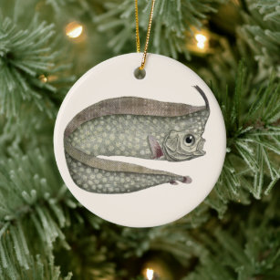 Vintage Crested Oarfish Fish, Marine Aquatic Life Ceramic Ornament