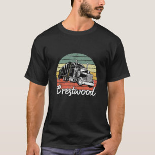 Vintage Crestwood Kentucky KY For Semi Truck Lover T-Shirt