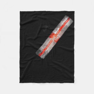 Vintage Cricket England Flag English Pride  Fleece Blanket
