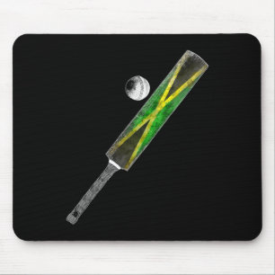Vintage Cricket Jamaica Flag Jamaican Pride  Mouse Pad