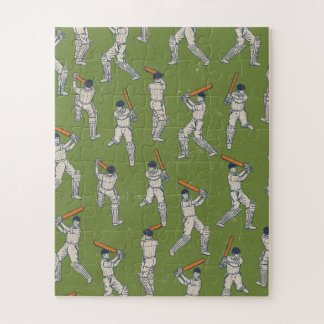 Vintage Cricket pattern Jigsaw Puzzle