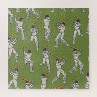 Vintage Cricket pattern Jigsaw Puzzle