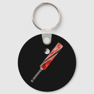Vintage Cricket Trinidad Flag Trinidadian Pride Keychain