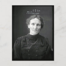 Vintage Crime Criminal Black & White Mugshot Photo