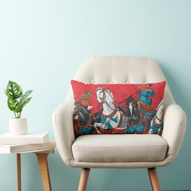 Vintage Cristiani Brothers Circus Poster Lumbar Pillow (Chair)