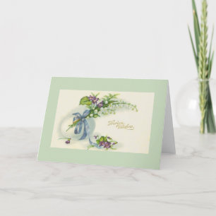 Vintage Croatian Sretan Uskrs Easter Greeting Card