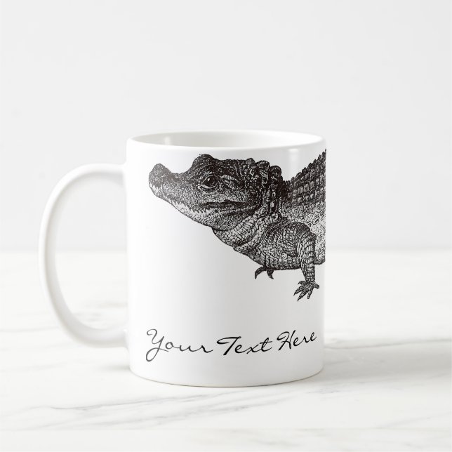Vintage Crocodile Mug (Left)