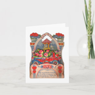 Vintage Crop Of Love Valentine Card
