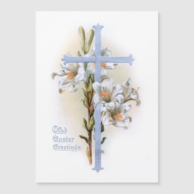 Vintage Cross and Easter Lilies (Front)