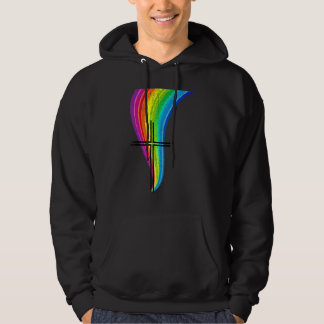 Vintage Cross Rainbow Flame 01 Hoodie