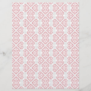 Vintage Cross stitch embroidery hearts pattern