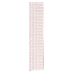 Vintage Cross stitch embroidery hearts pattern Short Table Runner