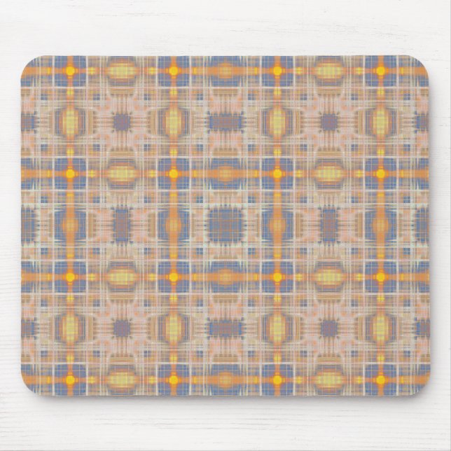Vintage crosses pattern mouse pad (Front)