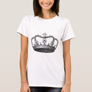 Vintage Crown Black and White T-Shirt