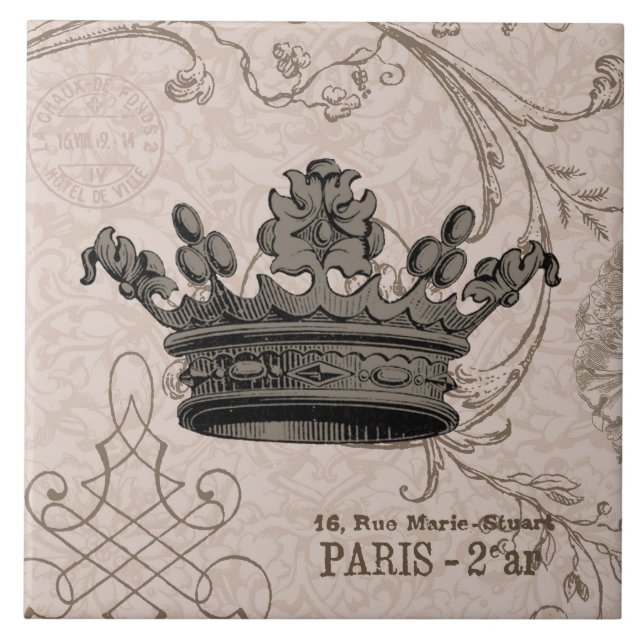 Vintage Crown...tile Tile (Front)