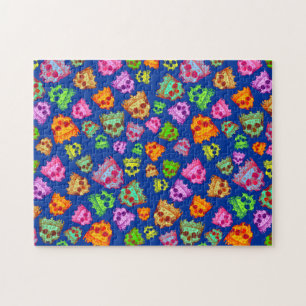 Vintage Crowned Skulls Jigsaw Puzzle