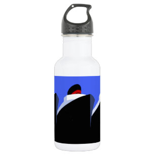 Vintage Cruise Ships Art Deco Poster 532 Ml Water Bottle