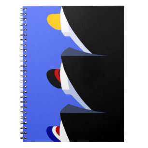Vintage Cruise Ships Art Deco Poster Notebook