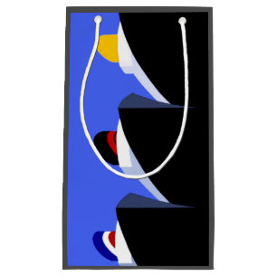 Vintage Cruise Ships Art Deco Poster Small Gift Bag