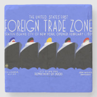 Vintage Cruise Ships Art Deco Poster