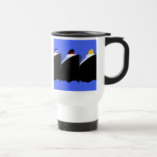 Vintage Cruise Ships Art Deco Poster Travel Mug