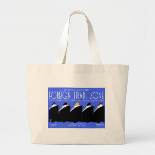 Vintage Cruise Ships Ocean Liners Large Tote Bag