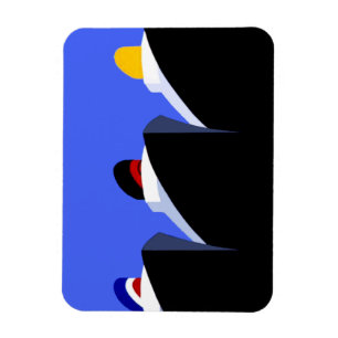 Vintage Cruise Ships Poster Ocean Liners Magnet