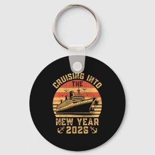 Vintage Cruising Into The New Year 2026 Family Mat Keychain