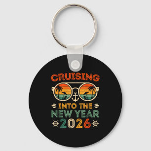 Vintage Cruising Into The New Year 2026 Family Mat Keychain