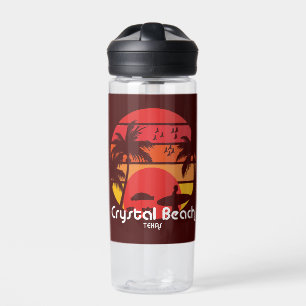 Vintage Crystal Beach Texas Water Bottle