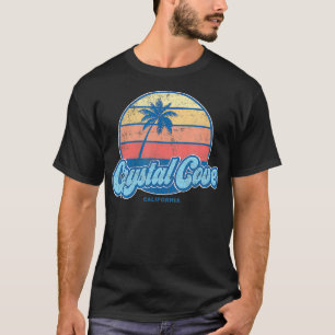 Vintage Crystal Cove California CA  70s Retro Surf T-Shirt
