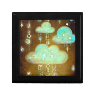 Vintage Crystal Rain Clouds Gift Box