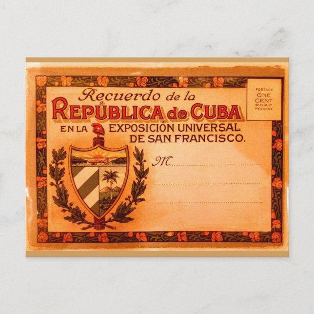 Vintage Cuba Postcard 1915 (Front)